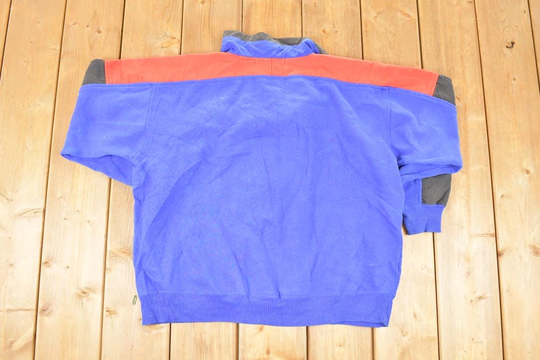 Vintage 1990s Chinawear Unique Collared Crewneck Sweatshirt Men's L