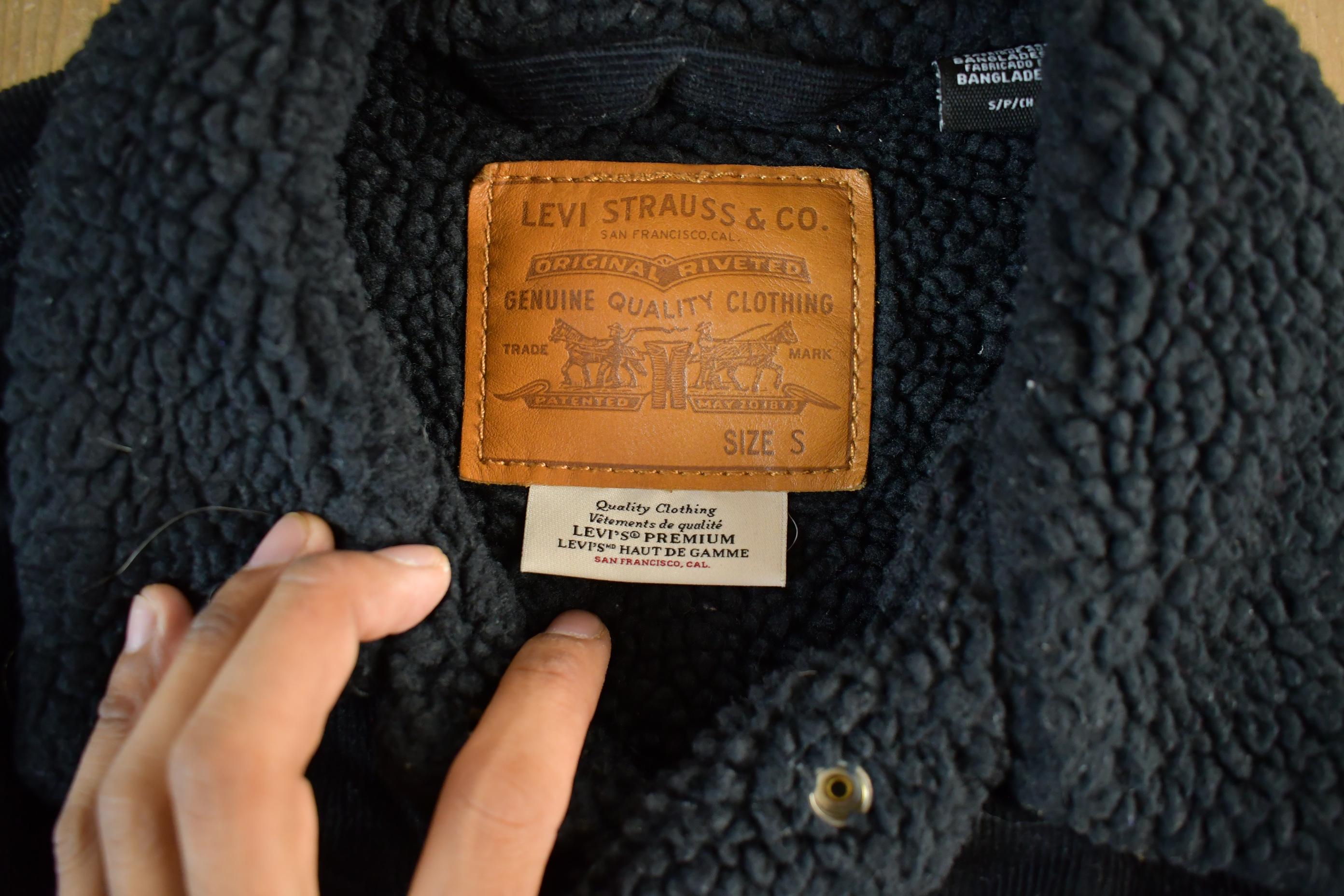 Vintage 2000s Levi's Sherpa Corduroy Trucker Jean Jacket Men's Small
