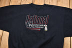 Vintage 1997 YSU Penguins National Champs Embroidered Crewneck Sweatshirt