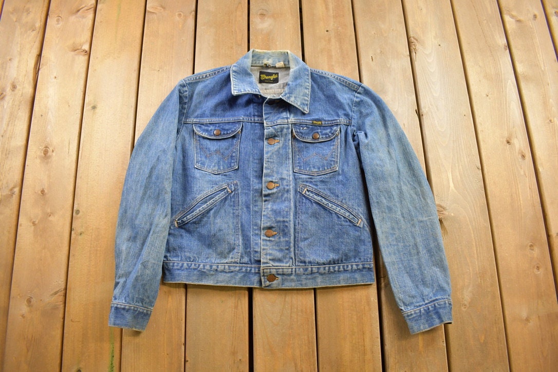 Vintage 1970s Wrangler Workwear Denim Jean Jacket