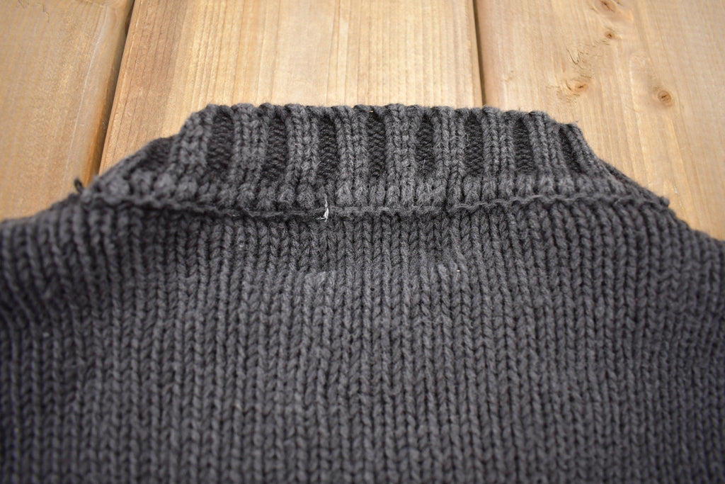 Vintage 1990s 100% Pinwheels Wool Knit Sweater