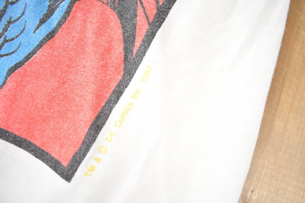 Vintage 1987 Superman Comic Book Single Stitch Comicbook T-shirt Made In USA