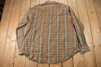 Vintage 1980s Polo Ralph Lauren Plaid Button Up Dress Shirt