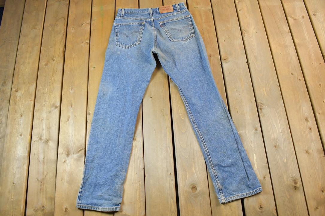 Vintage 1990s Levi Strauss Red Tab 505 Denim Jeans Size 34 x 34