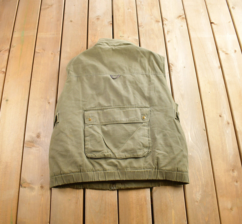Vintage 1990s Eddie Bauer Utility Puffer Vest Size XL