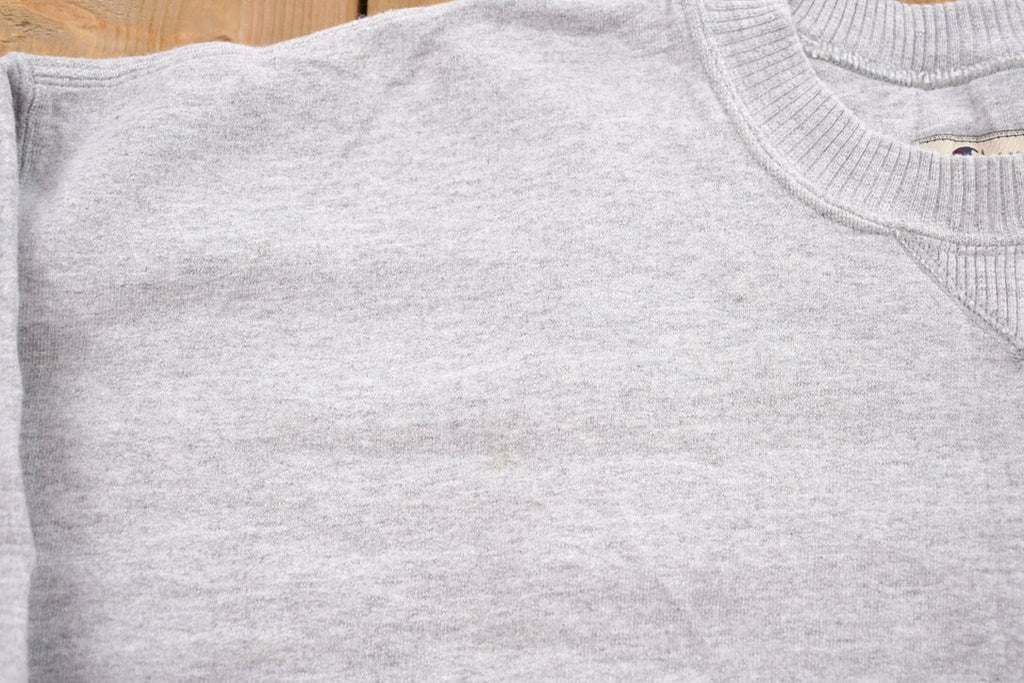Vintage 1990s Champion Blank Grey Crewneck Sweatshirt