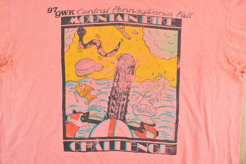 Vintage 1980s Mountain Bike Challenge Schwinn Graphic T-Shirt