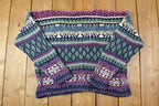 Vintage 1990s Paris Sport Club Knit Cardigan Sweater