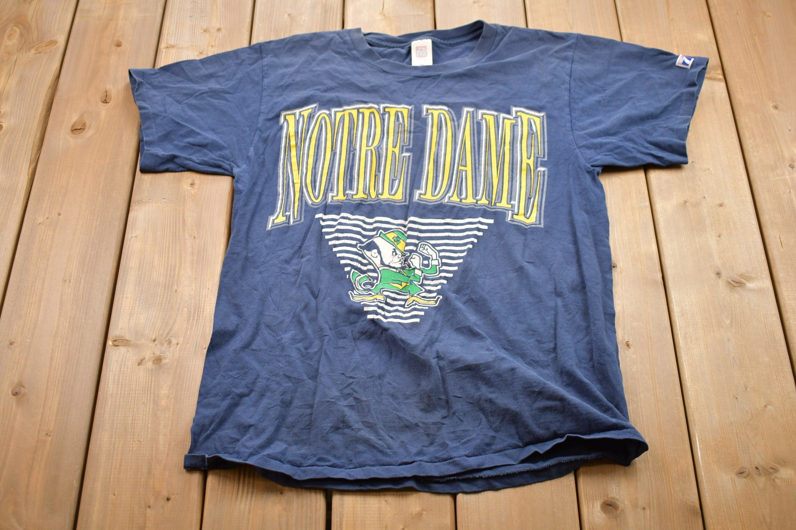 Vintage 1980s University of Notre Dame Fighting Irish Collegiate T-Shirt NCAA Tee