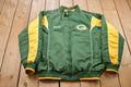 Vintage 1990s Green Bay Packers Embroidered Windbreaker Jacket