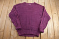 Vintage 1990s Van Heusen 417 Cable Knit Crewneck Sweater