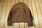 Vintage 1980s Cresco Suede Leather Jacket Adult Small