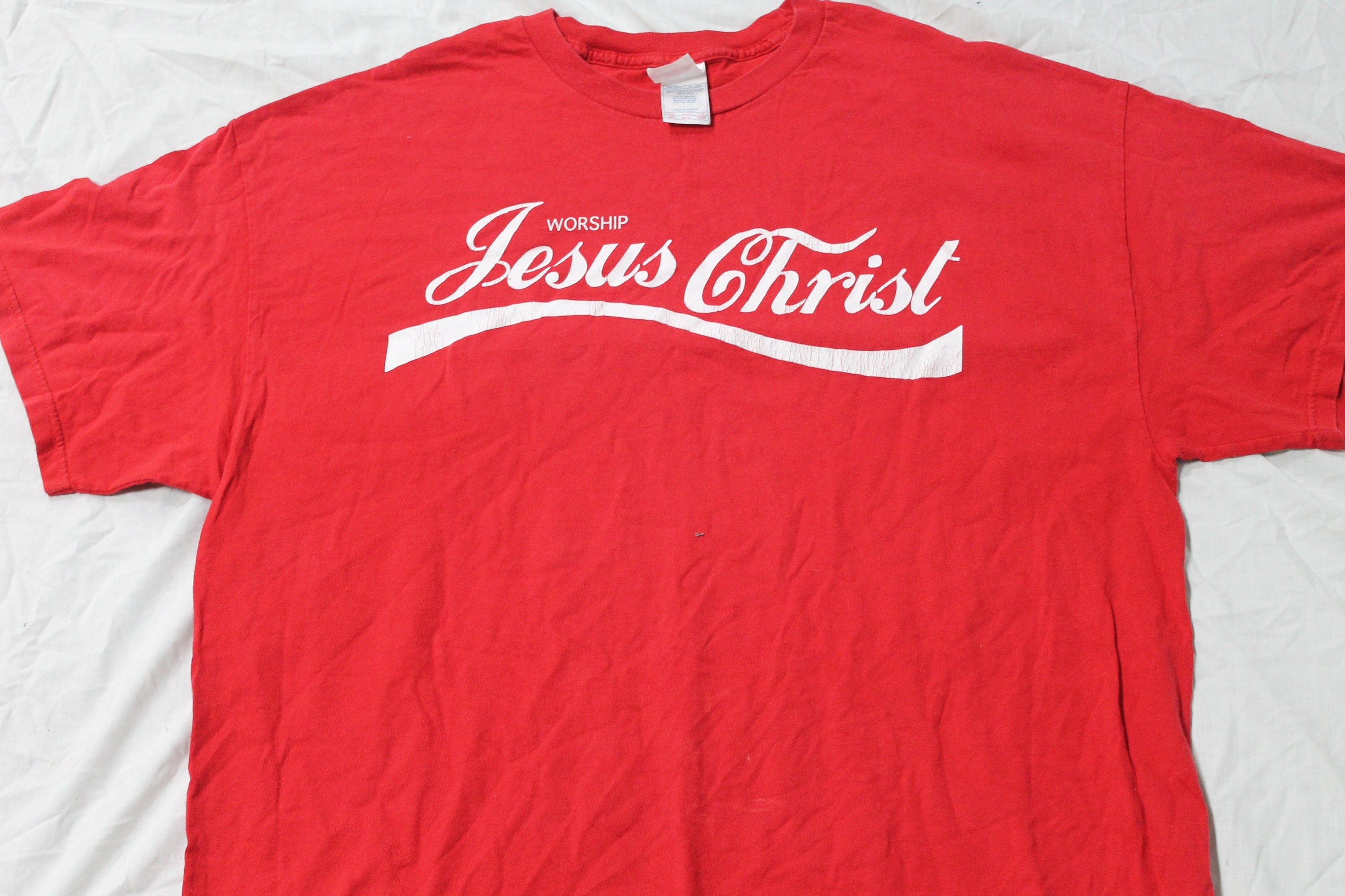 Vintage 1990s Worship Jesus Christ Graphic T Shirt