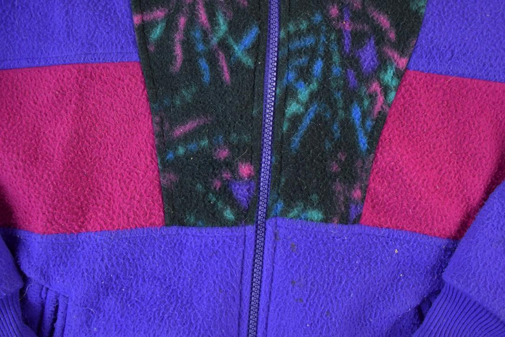 Vintage 1990s Climate Zone Neon Fleece Sweater