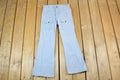 Vintage 1970s Levi Strauss White Tab Bell Bottom Denim Jeans Size 28 x 25