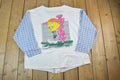 Vintage 1990s Tweety Bird On Cool Ground Baseball Button Up Jersey Graphic T-Shirt