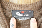 Vintage 1980s Cooper A Great Canadian Knit Argyle Pattern Crewneck Sweater Vest Mens M