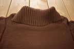 Vintage 1970s Brown Knit Cardigan Jacket