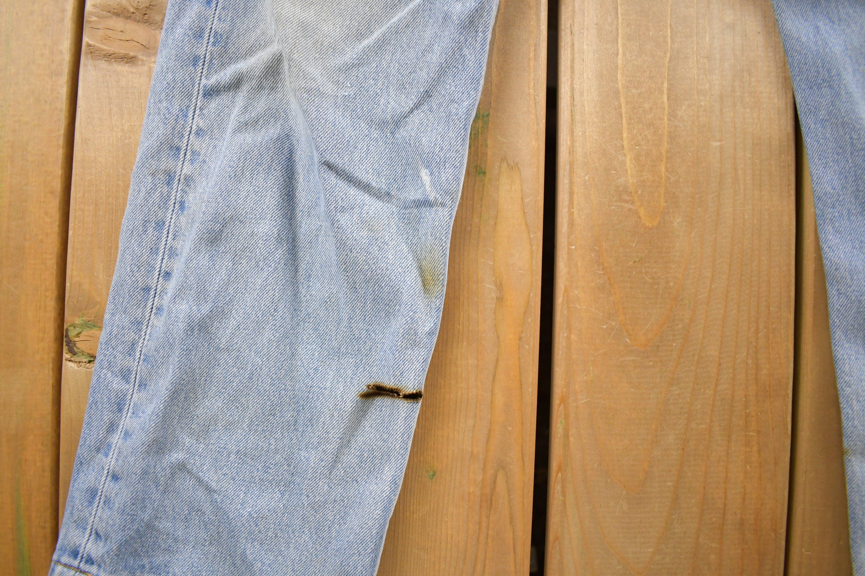 Vintage 1990s Levi's 501 Light Wash Denim Jeans Size 28 x 25