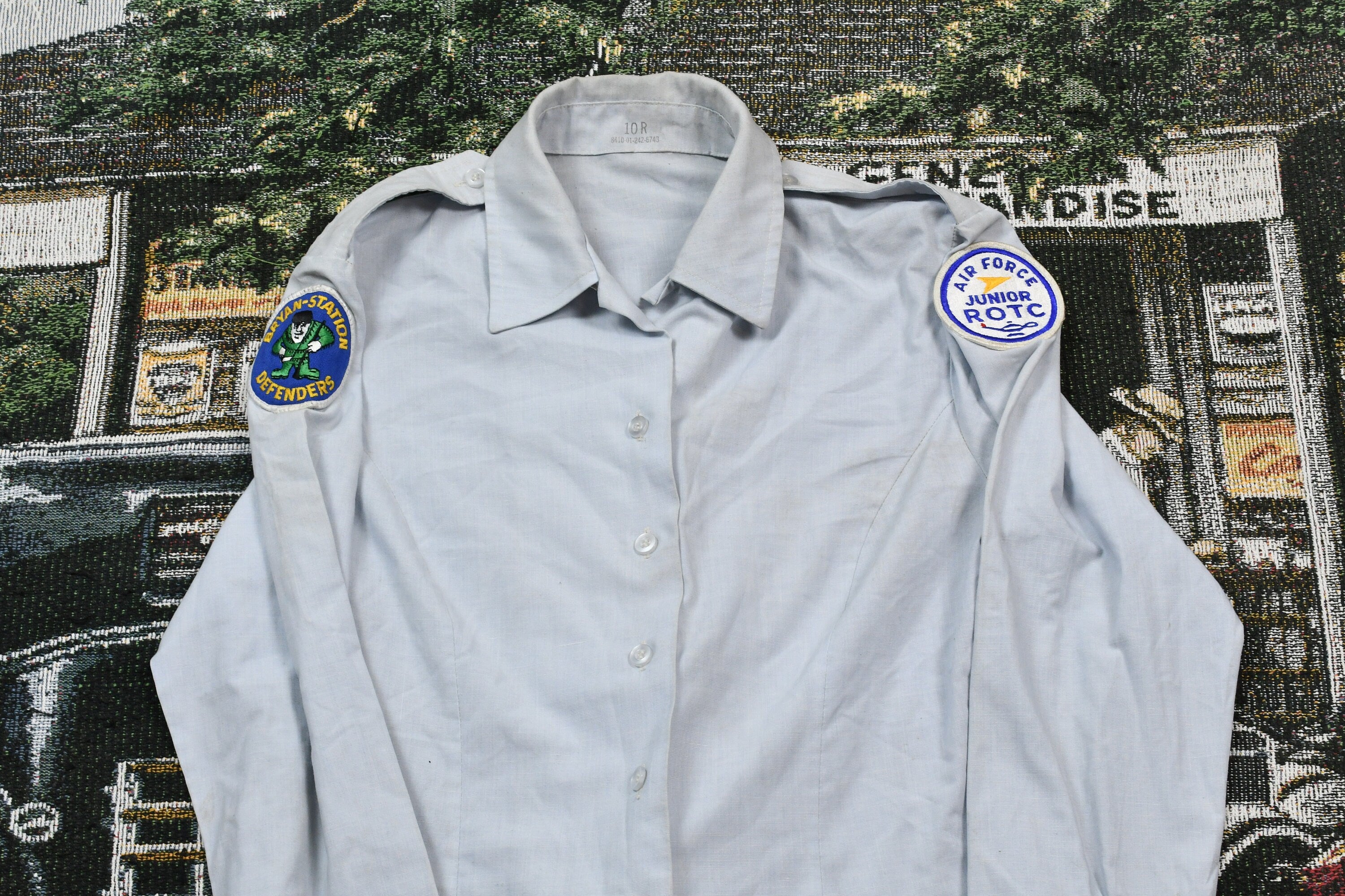 Vintage Uniform Button Up Shirt