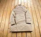 Vintage 1980s Full Length Fur Hooded Puffer Jacket