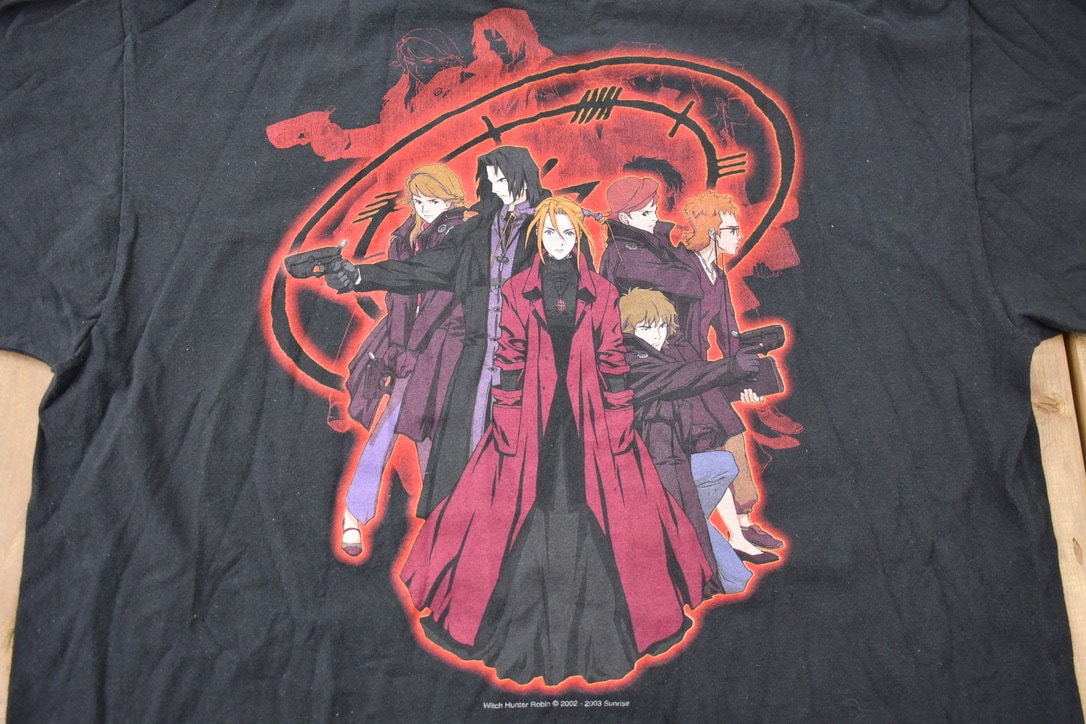 Vintage 2003 Witch Hunter Robin Anime Promo T-Shirt