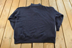 Vintage 1990s Limited Jeans USA Flag Quarter Zip Crewneck Sweatshirt Men's L / 90s Crewneck / Souvenir Sweater / Streetwear / Travel