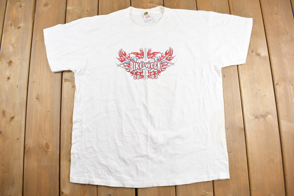 Vintage 2003 Daytona Beach Bike Week Graphic T Shirt
