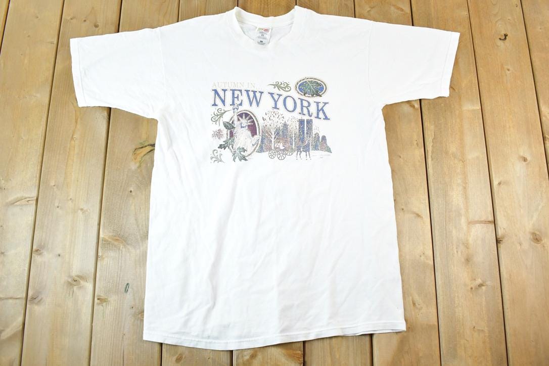 Vintage 1990s New York City Souvenir T-Shirt Mens S