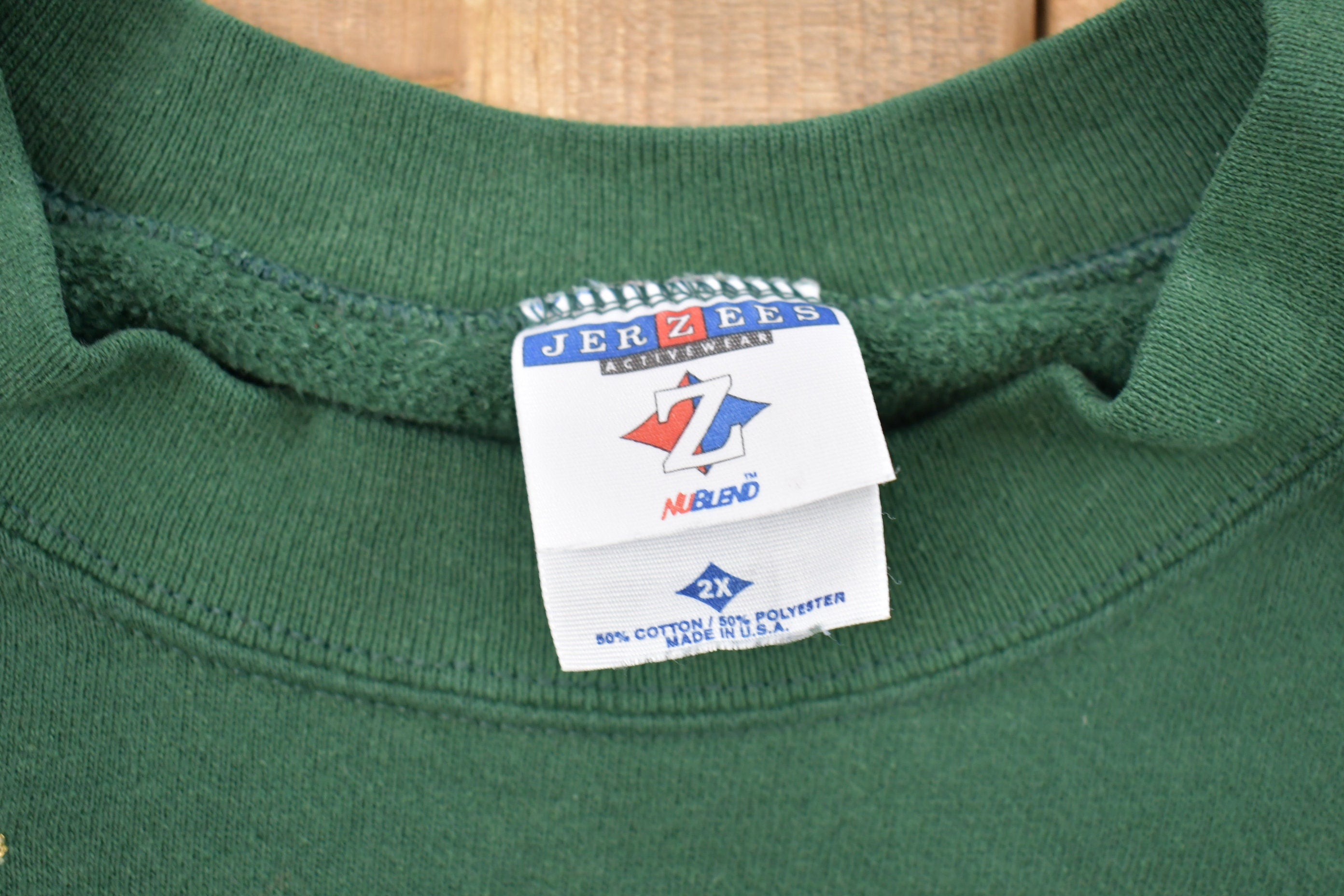 Vintage 1990s USA Patchwork House Crewneck Sweatshirt