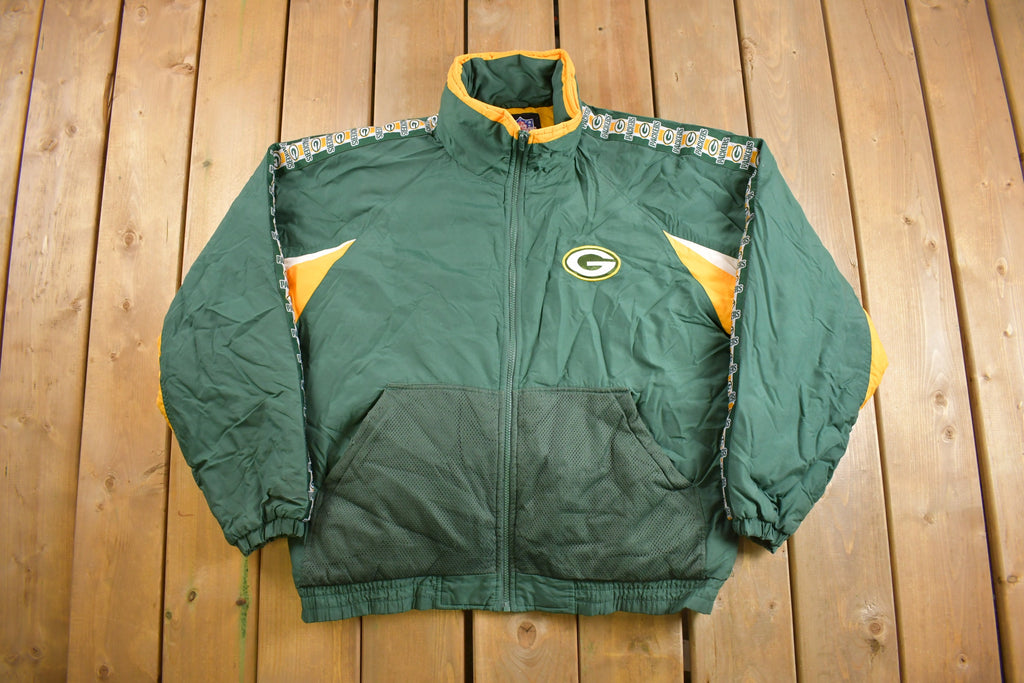 Vintage 1990s Green Bay Packers Full Zip Jacket