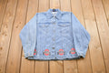 Vintage 1990s Ohio State Jean Jacket / 1990s Denim Jacket / Vintage Flannel / Casual Wear / Ohio State University