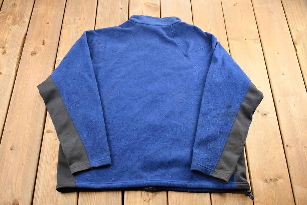 Vintage 1990s Nike ACG Fit Thermal Two Tone Zip Up Fleece Sweater