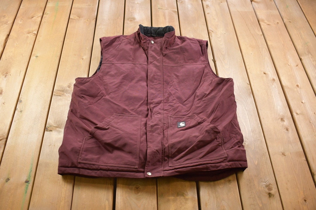 Vintage 1990s Carhartt Purple Work Vest