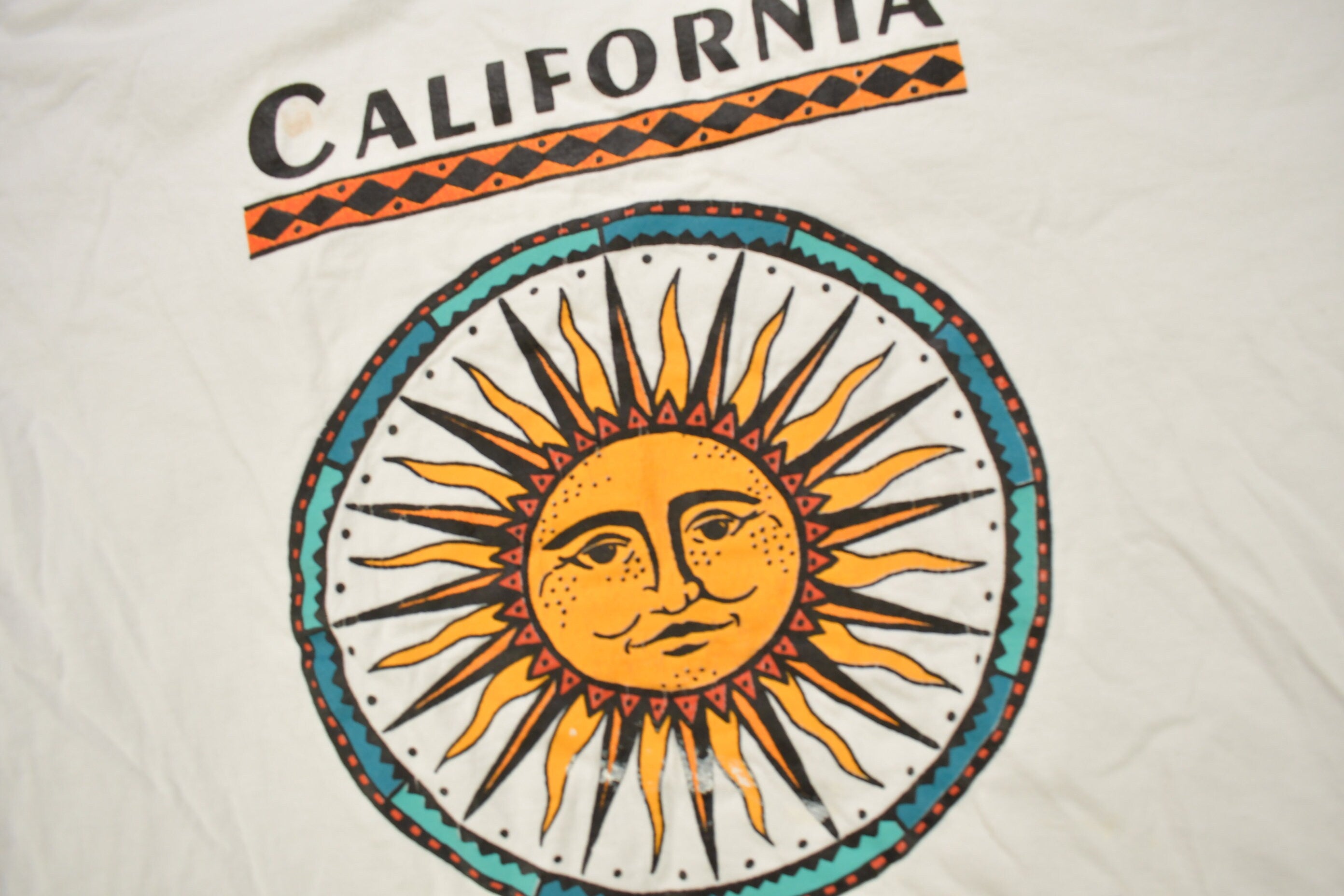 Vintage 1990s California Sun Graphic Souvenir T Shirt