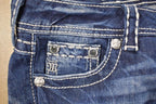 Vintage Deadstock Y2K Miss Me Bedazzled Low Rise Jeans Women's Size 26x31