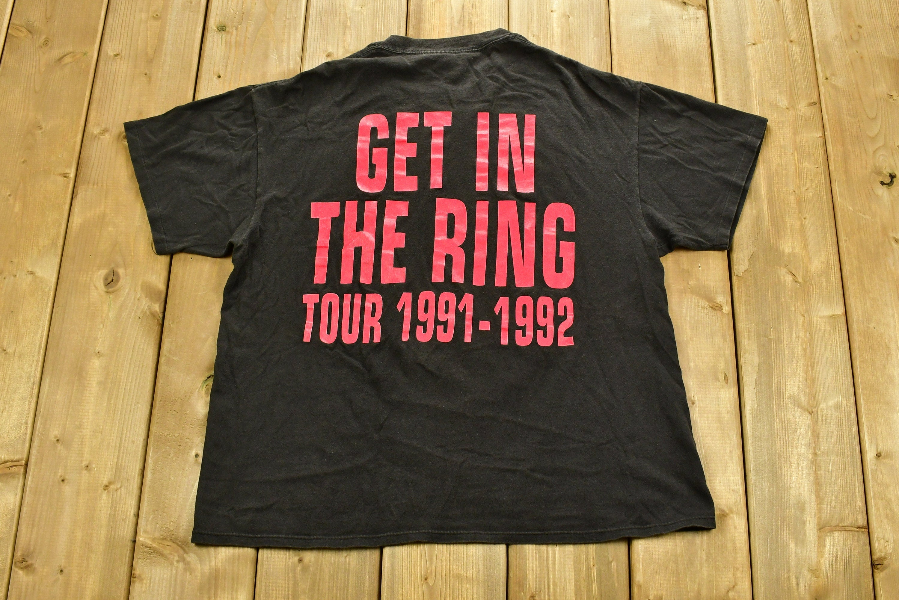 Vintage 1992 Guns N Roses Get In The Ring Tour T-shirt