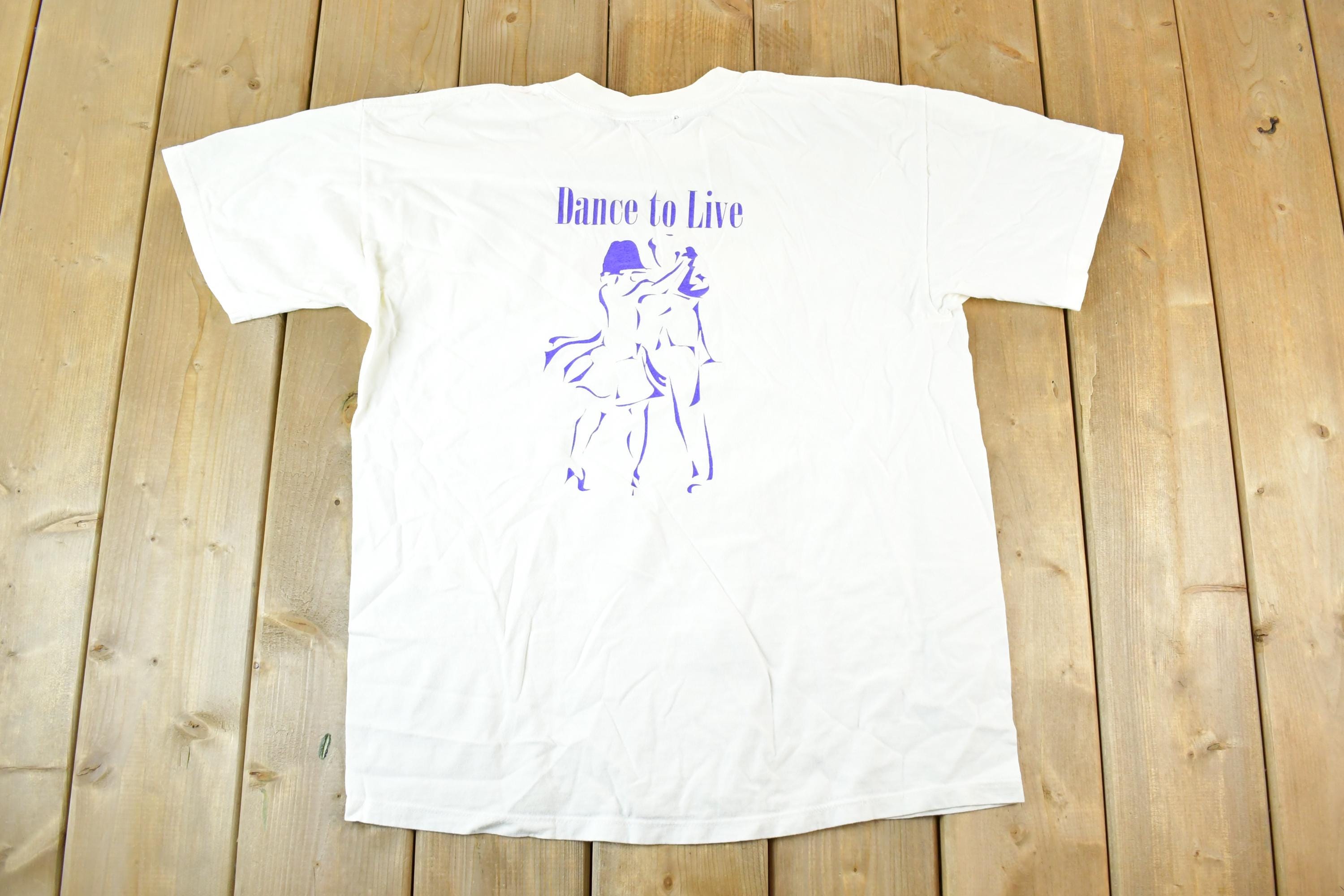 Vintage 1990s Dance To Live Souvenir T-Shirt Women's L
