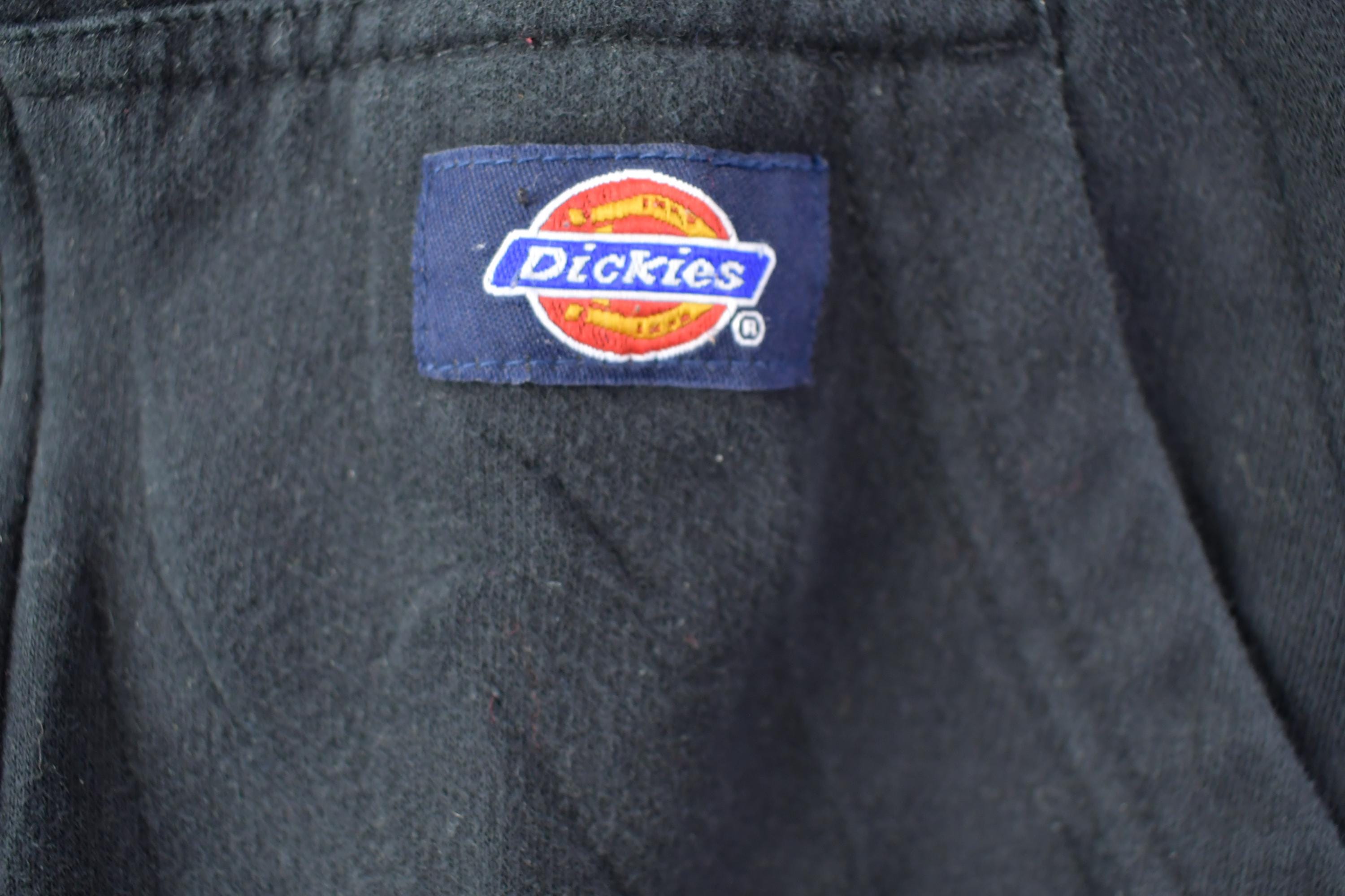 Vintage 1990s Dickies Thermal Lined Zip Up Hoodie  90s Hoodie  Vintage Sweater  Color Block