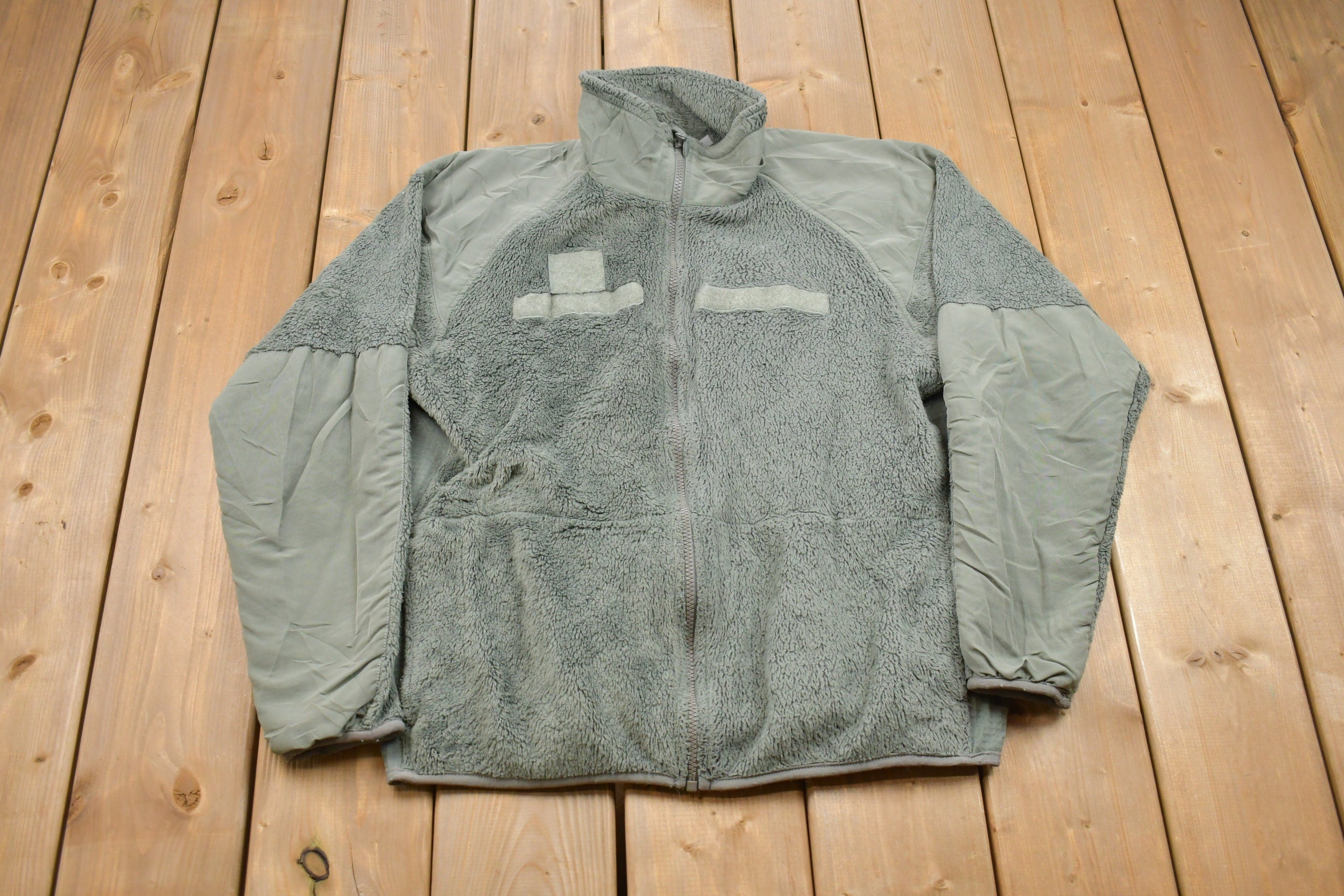 Vintage 1990s Non Branded Fleece Zip Up Sweater