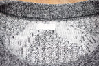 Vintage 1990s Grey Patterned Knit Crewneck Sweater