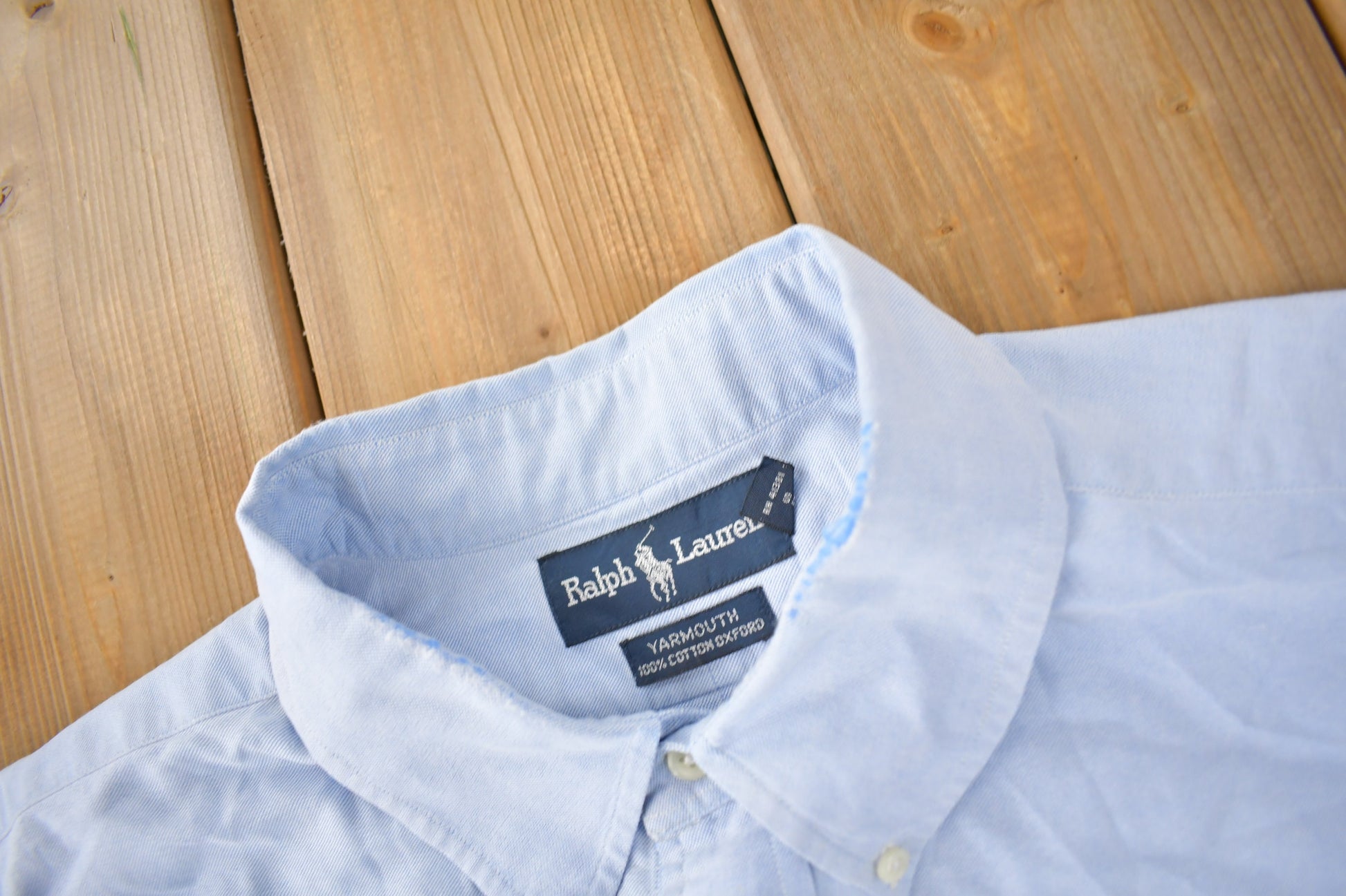 Vintage 1990s Ralph Lauren Button Up Classic Oxford Dress Shirt