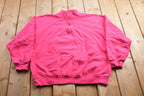 Vintage 1990s Campus Crew Blank Quarter Zip Sweatshirt