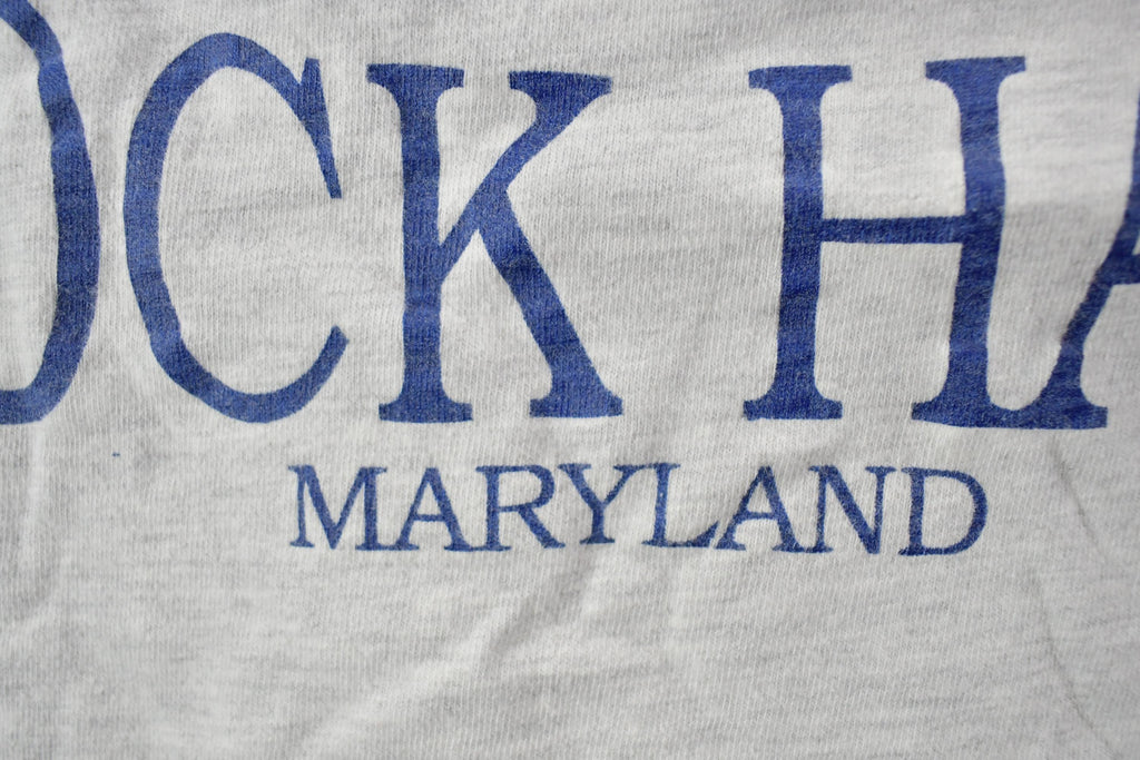 Vintage 1990s Rock Hall Marine Railway Souvenir T-Shirt