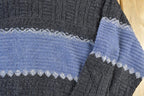 Vintage 1990s Great Canadian Rugged Wear Knit Striped Crewneck Sweater