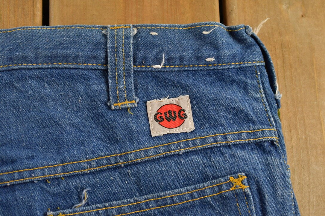 Vintage 1970s GWG Western Style Boot Jeans Size 34 x 38.5