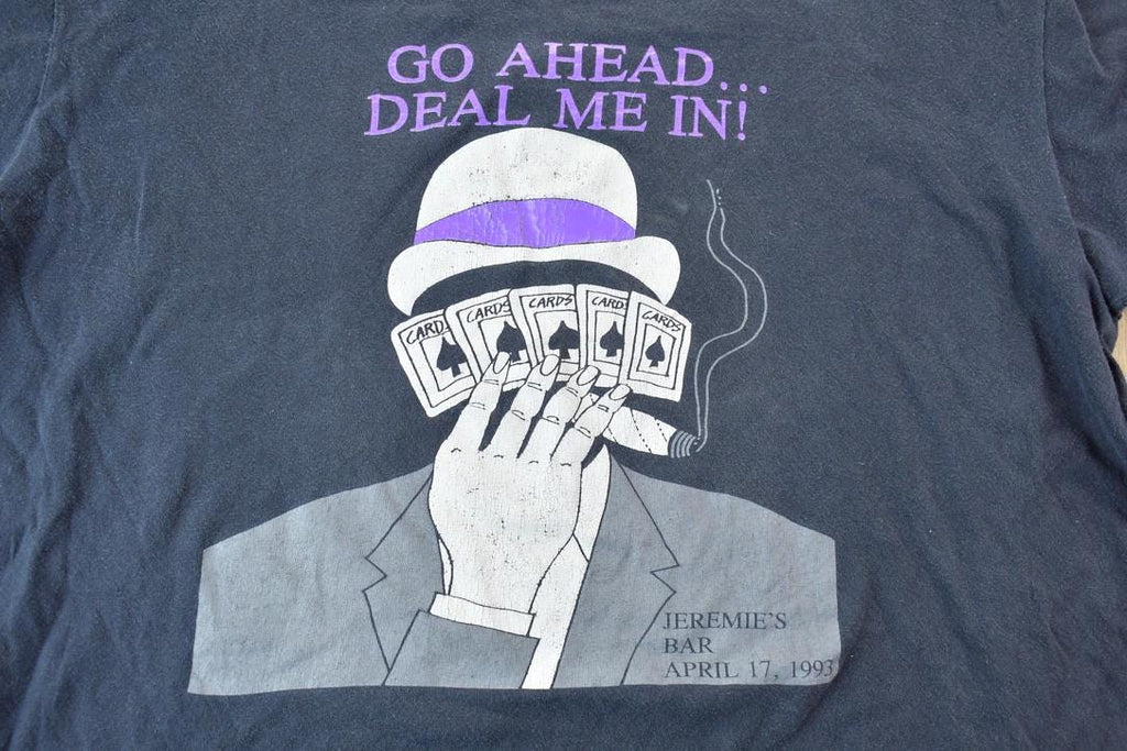 Vintage 1993 Jeremie's Bar Poker Night Single Stitch Graphic T-Shirt