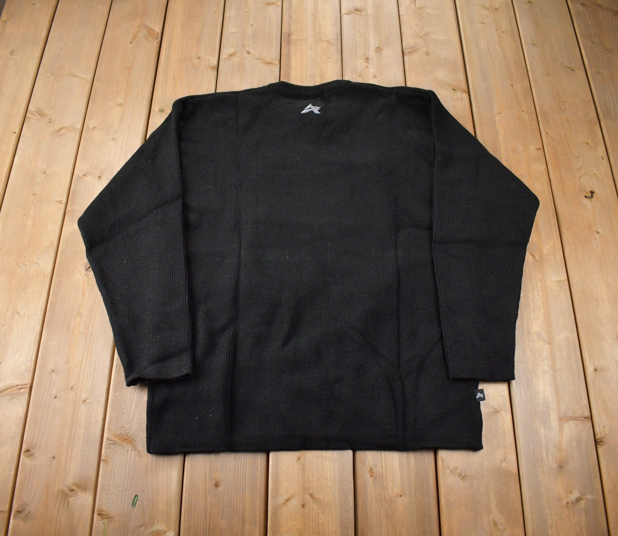 Vintage 2000s Avirex Embroidered Deadstock Knit Crewneck Sweater Size L