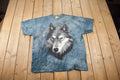 Vintage 2000 Wolf Theme Graphic Tie Dye The Mountains T-Shirt