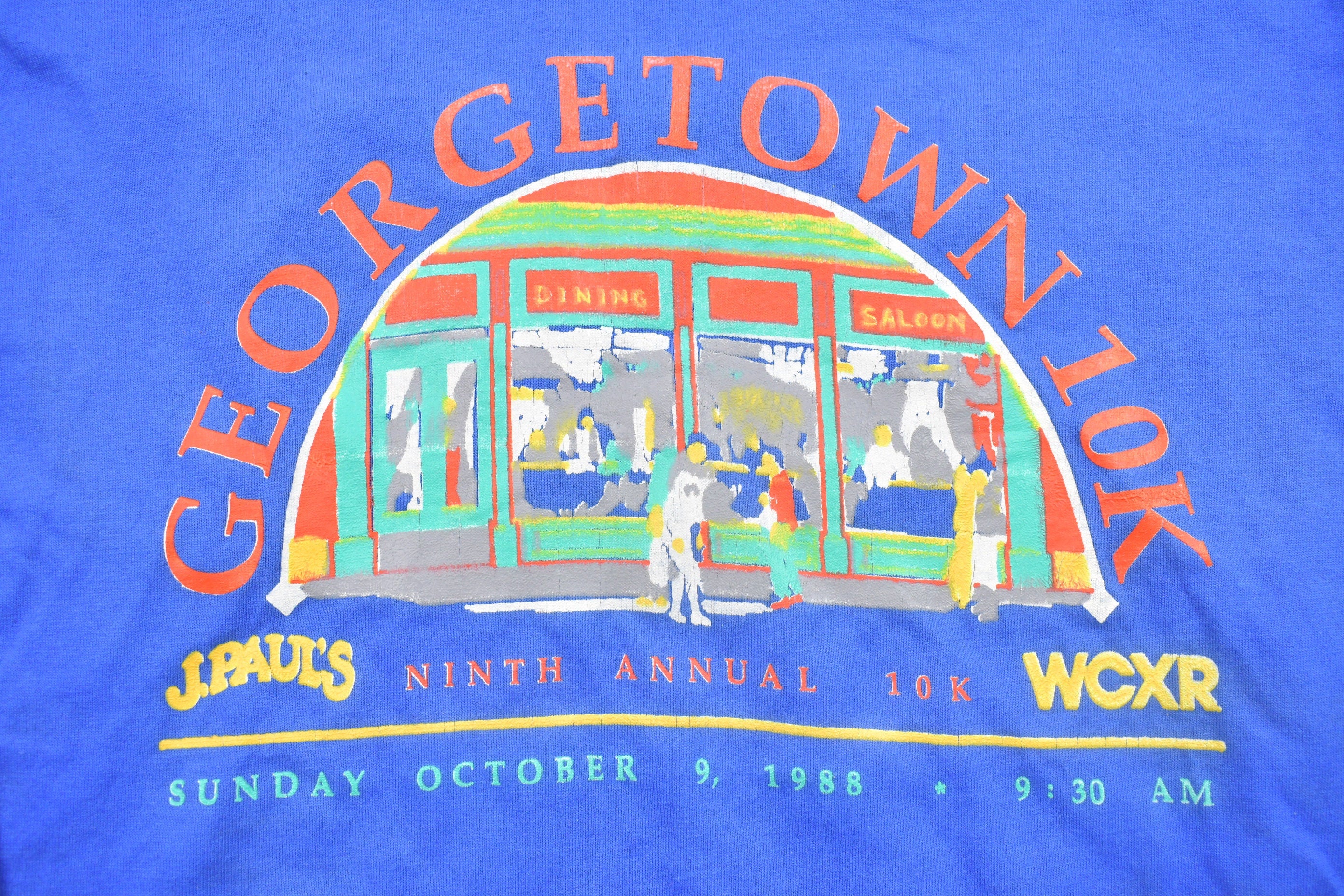 Vintage 1988 Georgetown Souvenir Long Sleeve Screen Stars Shirt